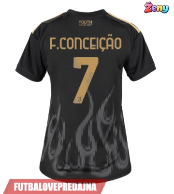 Lacne Ženy Futbalové dres Juventus Francisco Conceicao #7 2026-27 Krátky Rukáv - Tretina